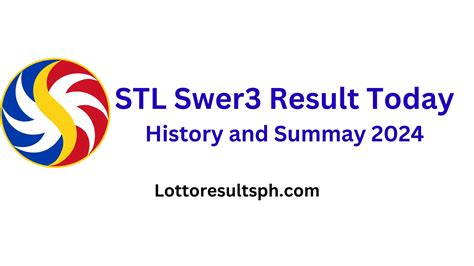stl summary 2024|STL Swer3 Result History and Summary 2024 .